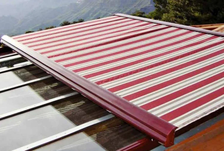 Toldo plano Creta para techos acristalados